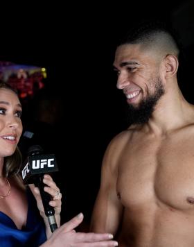 Johnny Walker is interviewed by McKenzie Pavacich of UFC.com following his victory at UFC 283, January 21, 2023