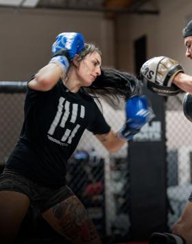 Casey O'Neill trains at Xtreme Couture in Las Vegas, Nevada. (Photo by McKenzie Pavacich/Zuffa LLC)