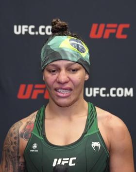 Mayra Bueno Silva talks with UFC.COM after winning at UFC Fight Night: Luque vs Muhammad 2