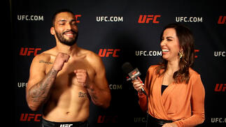 Bruno Silva reacts with UFC.com after his victory at UFC Fight Night: Pavlovich vs Blaydes