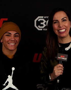 Strawweight Jéssica Andrade Talks With UFC Brazil's Evelyn Rodrigues Ahead Of Her Bout Against Yan Xiaonan At UFC 288: Sterling vs Cejudo in Newark On May 6, 2023 