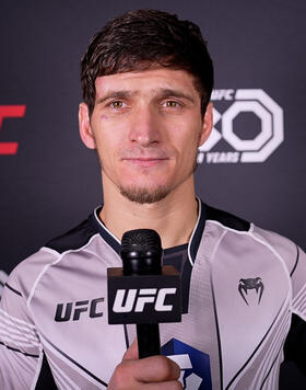 Featherweight Movsar Evloev Reacts With UFC.com After His Unanimous Decision Victory Over Diego Lopes At UFC 288: Sterling vs Cejudo On May 6, 2023