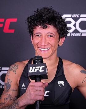 Strawweight Virna Jandiroba Reacts With UFC.com After Her Unanimous Decision Victory Over Marina Rodriguez At UFC 288: Sterling vs Cejudo On May 6, 2023