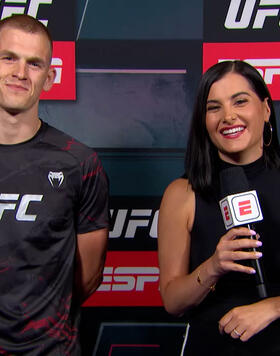 Welterweight Ian Garry Speaks With Megan Olivi After The UFC Fight Night: Rozenstruik vs Almeida Ceremonial Weigh-ins