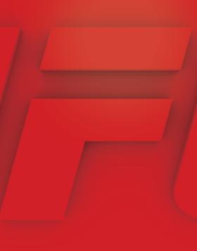 UFC 3D logo with Generic Red Color