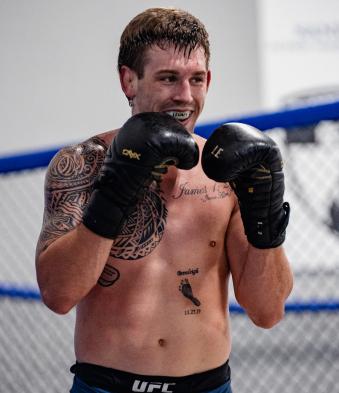 Brendan Allen trains at Sanford MMA in Deerfield Beach, Florida on July 1, 2021. (Photo by Zac Pacleb) 