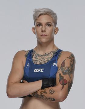 Macy Chiasson poses for a portrait during a UFC photo session inside UFC APEX on July 21, 2021 in Las Vegas, Nevada. (Photo by Mike Roach/Zuffa LLC via Getty Images)