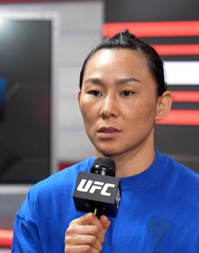 Yan Xiaonan talks with UFC.com about her upcoming main event against Mackenzie Dern at UFC Fight Night: Dern vs Yan at the UFC APEX
