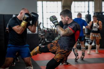 Sean Brady trains at Marquez MMA in Philadelphia, Pennsylvania on October 5, 2022. (Photo by Maddyn Johnstone-Thomas/Zuffa LLC)