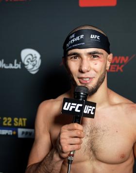 Hear UFC Flyweight Muhammad Mokaev React With UFC.com Following His Third Round Submission Victory Over Malcolm Gordon At UFC 280 On October 22, 2022 in Abu Dhabi