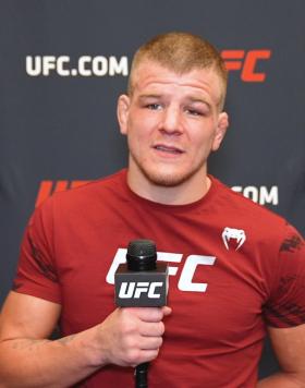 Lightweight Grant Dawson Reacts With UFC.com After His Submission Victory Over Mark O. Madsen At UFC Fight Night: Rodriguez vs Lemos on November 5, 2022