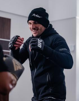Michael Chandler trains at the host hotel in New York, New York, on November 7, 2022. (Photo by Zac Pacleb/Zuffa LLC)