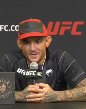 Lightweight Dustin Poirier Answers Questions From The Media Following His Victory Over Michael Chandler At UFC 281 On November 12, 2022 