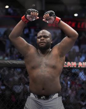 Derrick Lewis enters the Octagon prior to facing Sergei Pavlovich of Russia in a heavyweight fight during the UFC 277 event at American Airlines Center on July 30, 2022 in Dallas, Texas. (Photo by Chris Unger/Zuffa LLC)