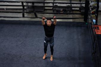 Adrian Yanez training for UFC Vegas 32