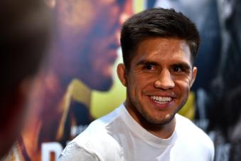 LOS ANGELES, CA - AUGUST 01: Henry Cejudo holds an open workout for fans and media at The Novo at LA Live on August 1, 2018 in Los Angeles, California. (Photo by Jeff Bottari/Zuffa LLC/Zuffa LLC via Getty Images)