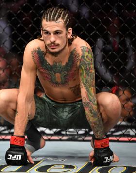 Sean O'Malley prepares to fight Jose Quinonez during the UFC 248 event at T-Mobile Arena on March 07, 2020 in Las Vegas, Nevada. (Photo by Jeff Bottari/Zuffa LLC)