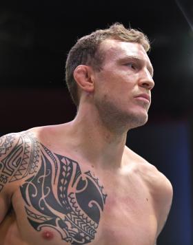 Jack Hermansson of Sweden prepares to fight Marvin Vettori in a middleweight bout during the UFC Fight Night event at UFC APEX on December 05, 2020 in Las Vegas, Nevada. (Photo by Chris Unger/Zuffa LLC)