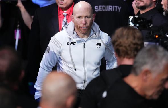 Josh Emmett walks out towards the Octagon prior to facing Calvin Kattar in a featherweight fight during the UFC Fight Night event at Moody Center on June 18, 2022 in Austin, Texas. (Photo by Josh Hedges/Zuffa LLC)