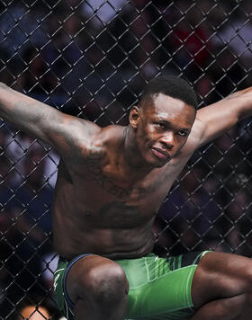Israel Adesanya of Nigeria enters the Octagon in the UFC middleweight championship fight during the UFC 276 event at T-Mobile Arena on July 02, 2022 in Las Vegas, Nevada. (Photo by Chris Unger/Zuffa LLC)