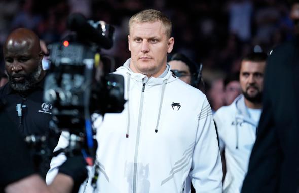 Sergei Pavlovich of Russia walks out prior to facing Derrick Lewis in a heavyweight fight during the UFC 277 event at American Airlines Center on July 30, 2022 in Dallas, Texas. (Photo by Chris Unger/Zuffa LLC)