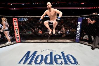 BOSTON, MA - JANUARY 20:  Volkan Oezdemir of Switzerland prepares to fight Daniel Cormier for the light heavyweight championship bout during the UFC 220 event at TD Garden on January 20, 2018 in Boston, Massachusetts. (Photo by Jeff Bottari/Zuffa LLC via Getty Images)