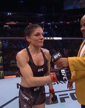 Lauren Murphy talks to Daniel Cormier about her win at UFC Fight Night: Ortega vs Rodriguez