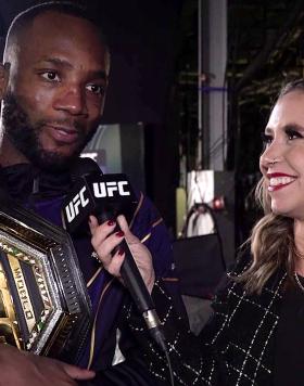 Welterweight Champion Leon Edwards Reacts With UFC.com After His Majority Decision Victory Over Kamaru Usman At UFC 286: Edwards vs Usman 3 On March 18, 2023