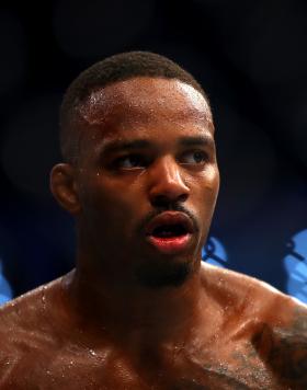 Lerone Murphy of United Kingdom looks on during his Featherweight Boutd during the UFC 242 event at The Arena on September 07, 2019 in Abu Dhabi, United Arab Emirates. (Photo by Francois Nel/Getty Images)