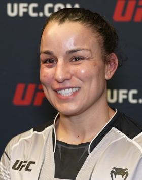 Bantamweight Raquel Pennington Reacts With UFC.com After Her Split Decision Victory Over Ketlen Vieira At UFC Fight Night: Strickland vs Imavov on January 14, 2023