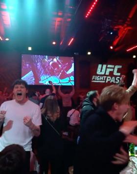 Fans enjoy Paddy Pimblett's victory at the UFC London Viewing Party