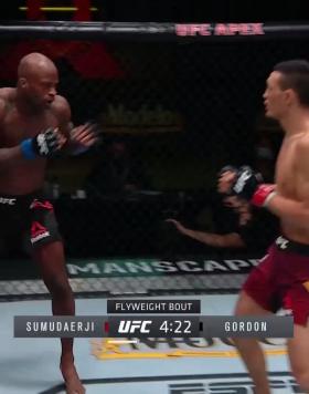  Sumudaerji delivers a lighting quick KO at UFC Vegas 15, tieing the 3rd fastest KO in UFC flyweight history