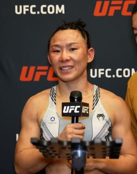 UFC Strawweight Yan Xiaonan Reacts With UFC.com After Her Decision Victory Over Mackenzie Dern At UFC Fight Night: Dern vs Yan on October 1, 2022